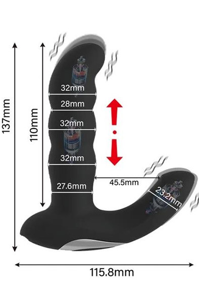 Ampex P-spot Anal Massager With Thrusting