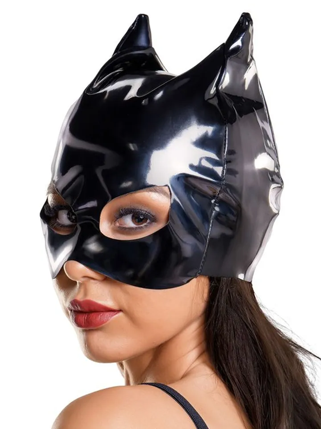 Ann Wetlook Cat Mask Black