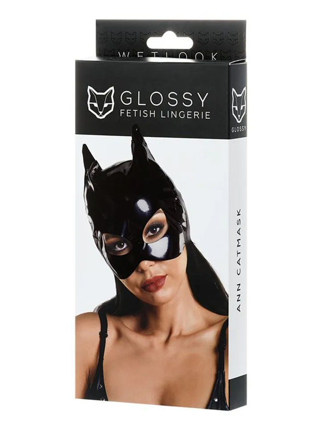 Ann Wetlook Cat Mask Black