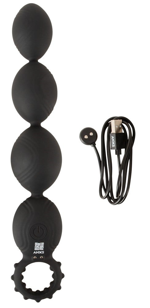 Flexible XL Anal Beads with Deep Vibrations