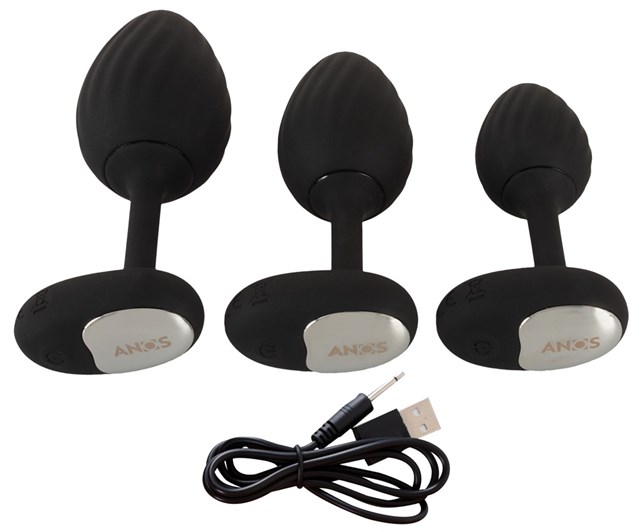 RC Butt Plug Set with Vibration