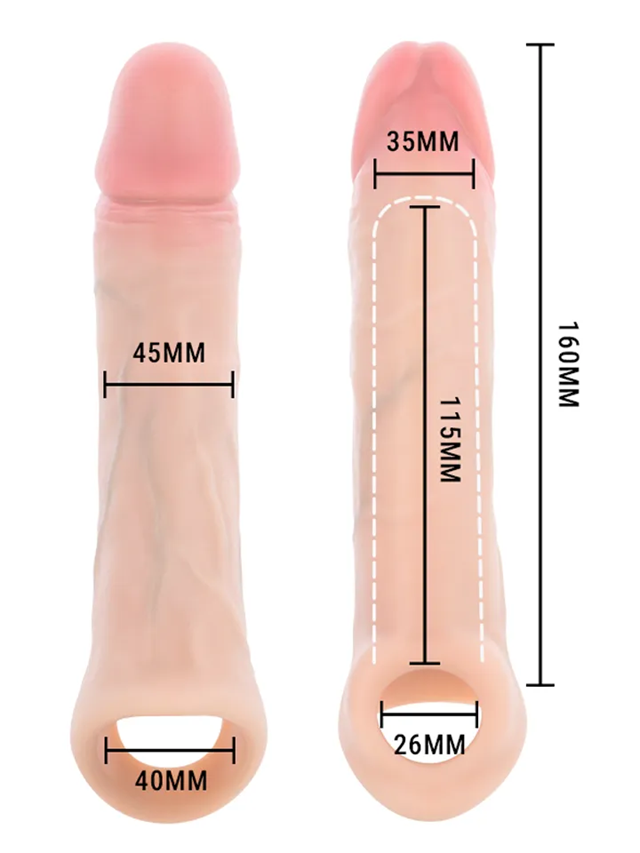Arnold Vibrator Penis Sleeve With Remote 16 cm