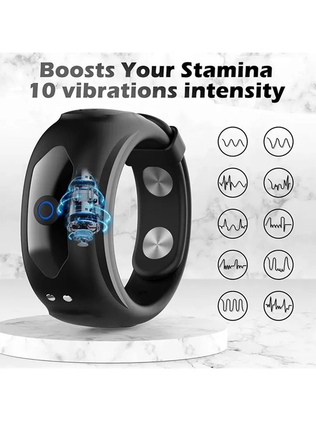 Adjustable Vibrating Penis Ring