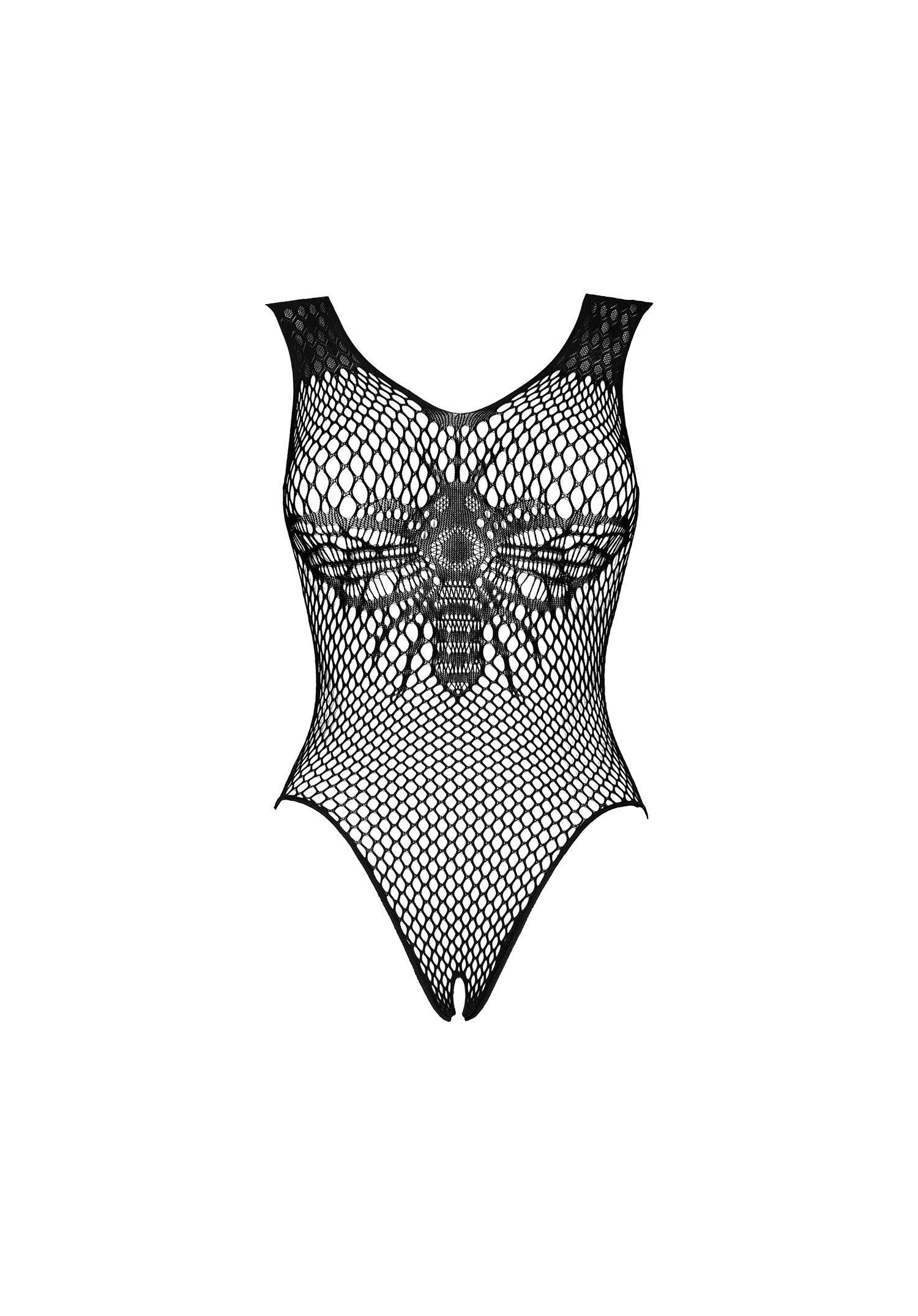 Open-Crotch Sexy Black B134 Teddy | SEXIGA KLÄDER - PLUSSIZE - Body & Playsuits | Intimast