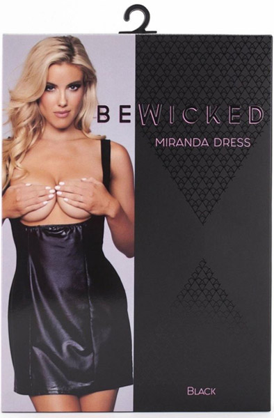 Miranda Wetlook Dress Black