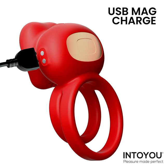 Bittey Cock Ring With Vibration & Biting