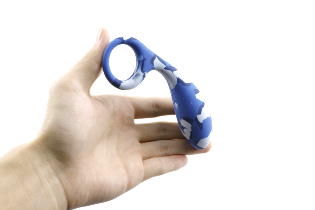 Blue Camo Silicone Buttplug 12.7 cm