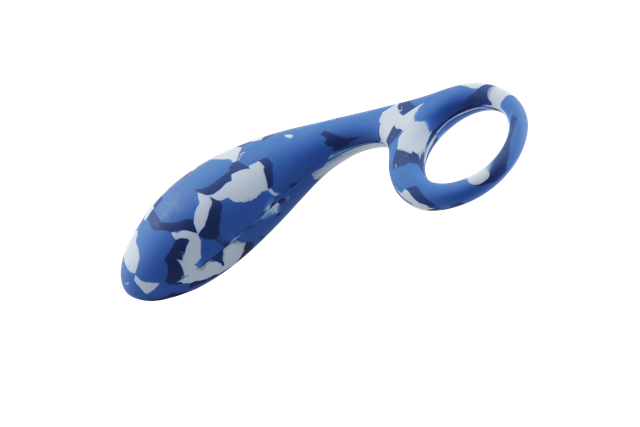 Blue Camo Silicone Buttplug 12.7 cm