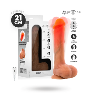Bradley Vibrating Dildo With Heat Effect 21 Cm