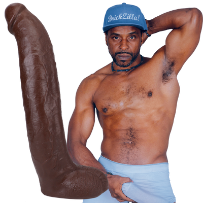 Brickzilla ULTRASKYN Dildo 33 cm - Chocolate