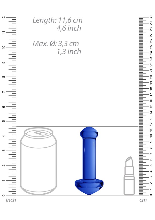 Chrystalino Glass Massager - Blå