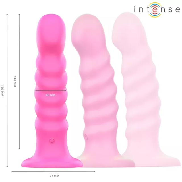 Cindy Spiral Vibrator Remote Pink 19 cm