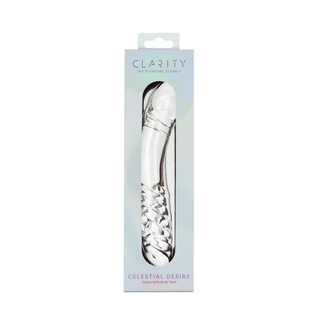 Clarity Celestial Desire Glass Dildo