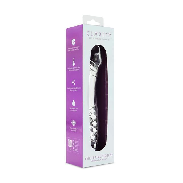 Clarity Celestial Desire Glass Dildo