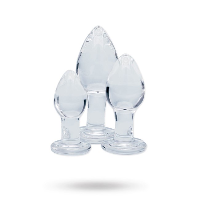 Utopian Trinity Glass Anal Plug Set