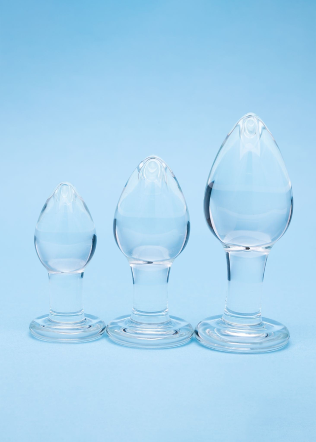Utopian Trinity Glass Anal Plug Set
