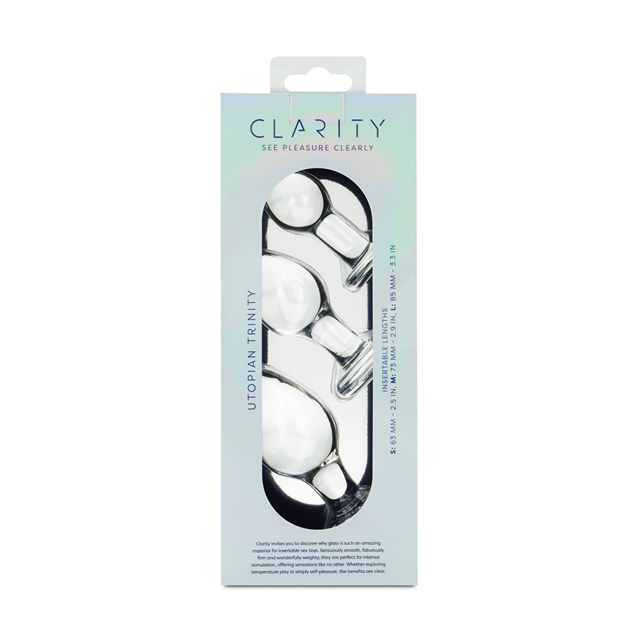 Utopian Trinity Glass Anal Plug Set