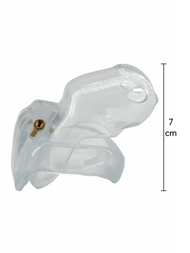 Clear Control Cock Cage Short