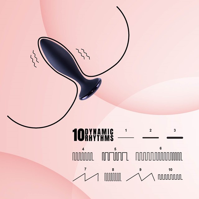 Clogge Vibrating Silicone Butt Plug