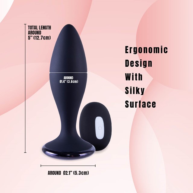 Clogge Vibrating Silicone Butt Plug