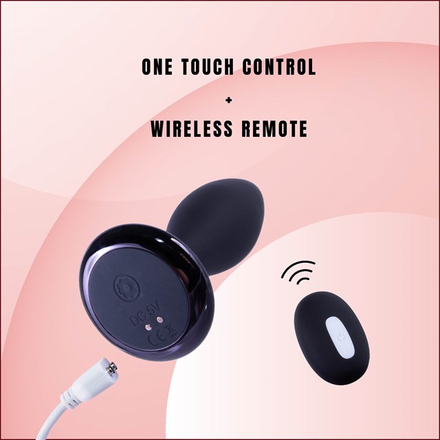 Clogge Vibrating Silicone Butt Plug