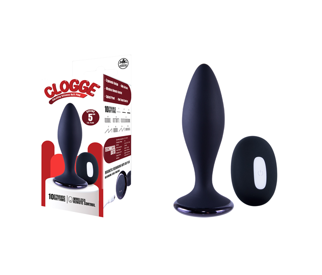 Clogge Vibrating Silicone Butt Plug