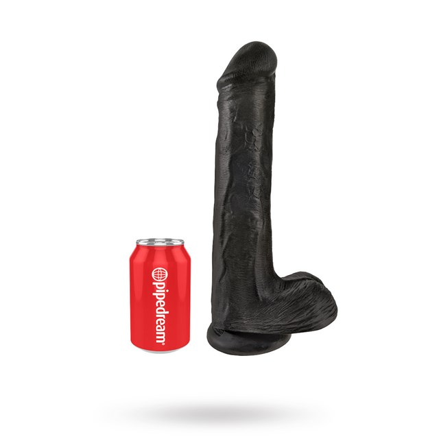 Cock with Balls 33 cm - Black