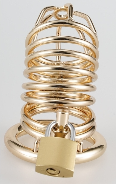 Golden Bird Chastity Cage