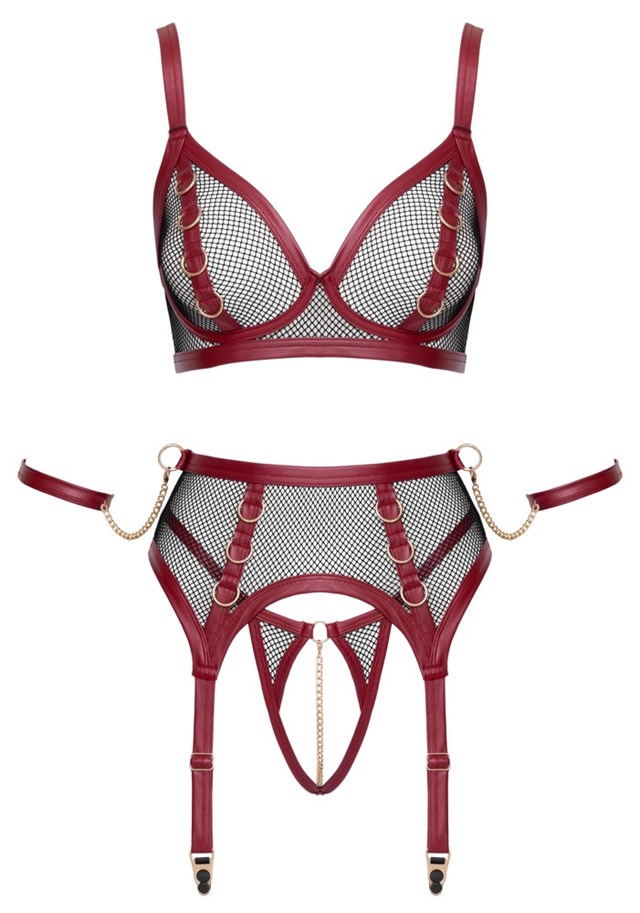3-piece Bondage Suspender Set