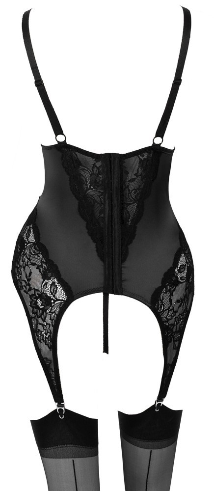 Basque & Crotchless String Set