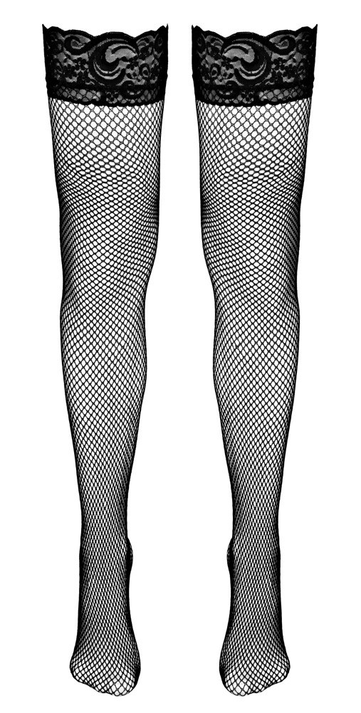 Hold-up Net Stockings Black