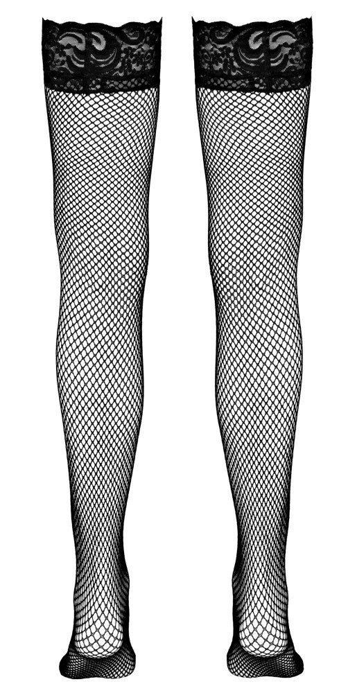 Hold-up Net Stockings Black
