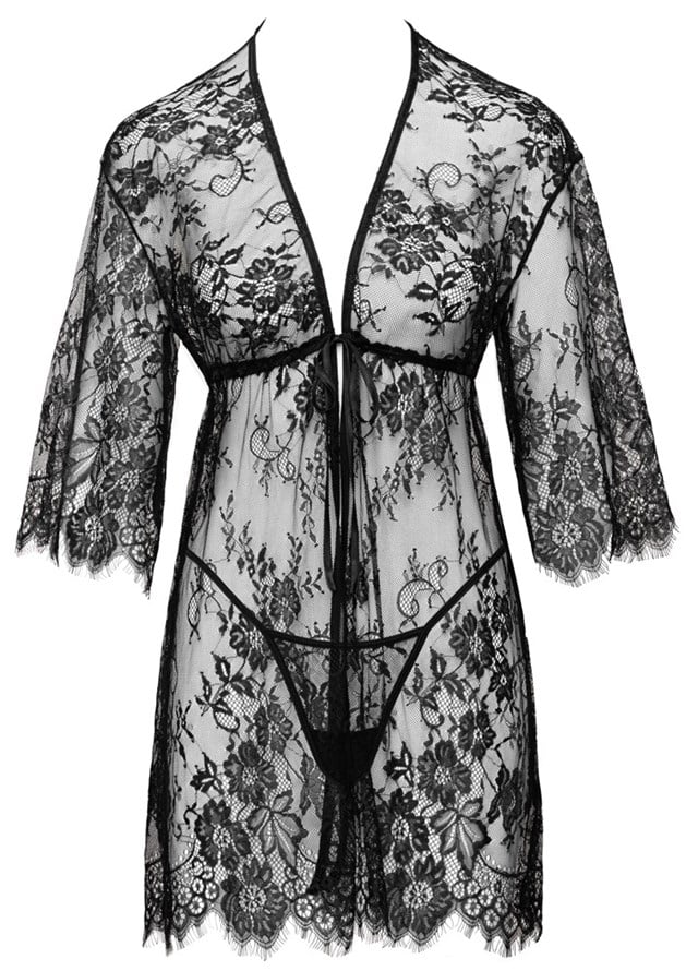 Lace Kimono + String