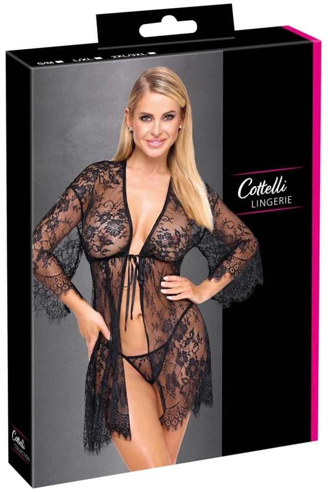 Lace Kimono + String