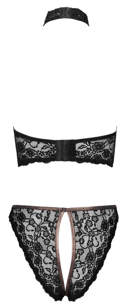 Open Bra & Crotchless Briefs Set