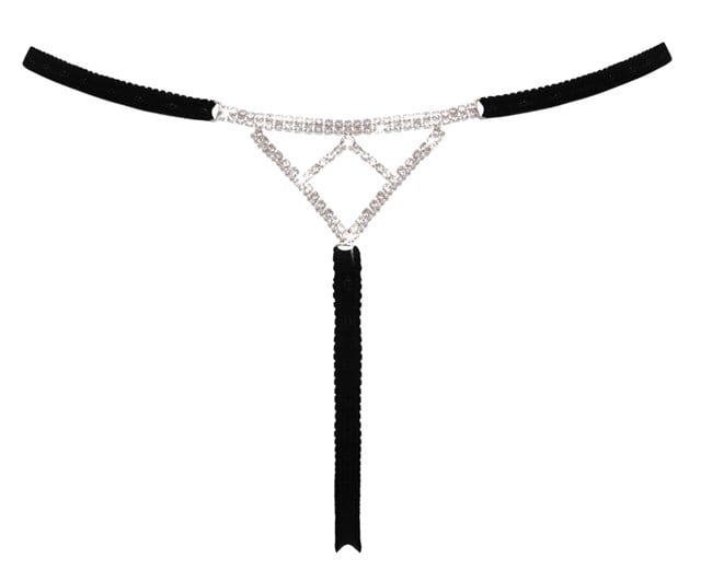 Crotchless String Rhinestone