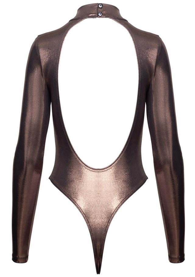 Golden Long-sleeved Thong Body