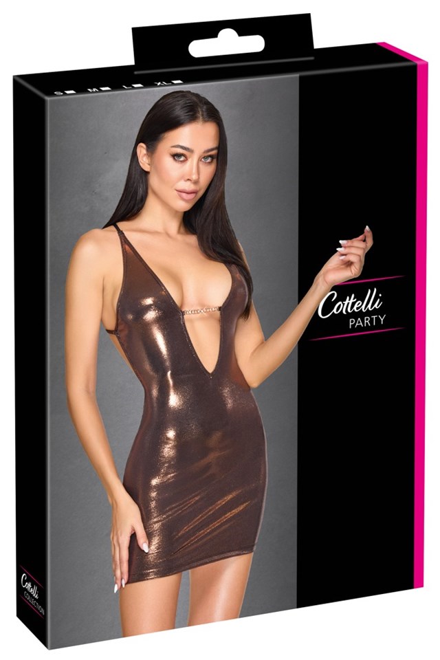 Golden Mini Dress & String