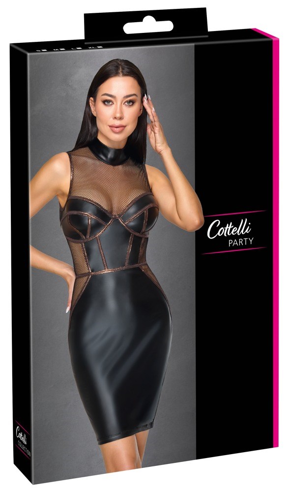 Sleeveless Dress Matte look Net