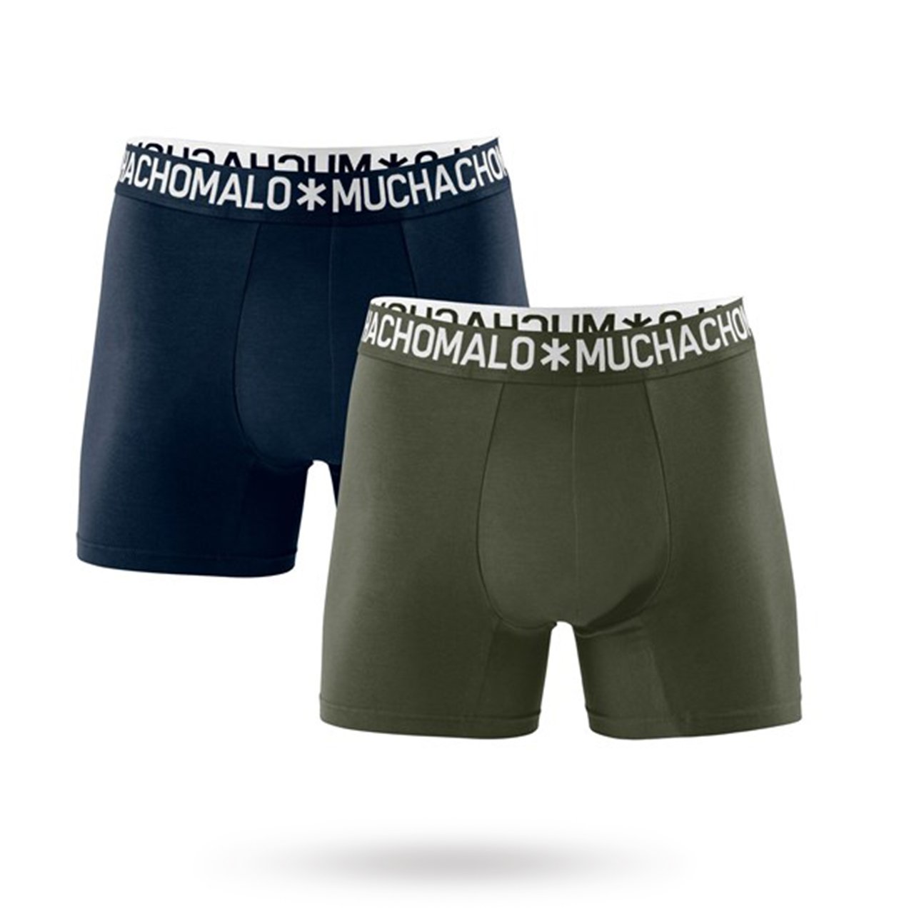 Cotton Solid Army/Navy - 2-pack Boxershorts | SEXIGA KLÄDER - KLÄDER KILLE - Sexiga herrunderkläder | Intimast