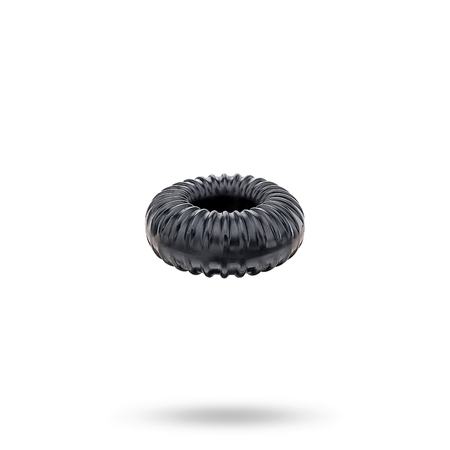 Ribbed Ring - SVART