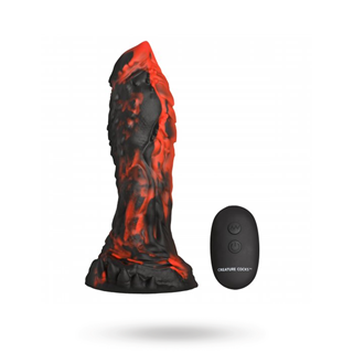 Inferno Cock Vibrating Silicone Dildo 20 Cm