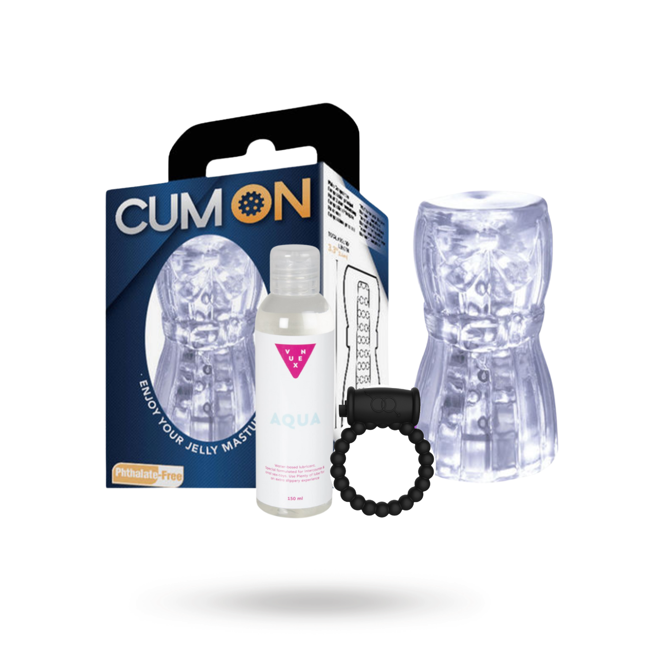 Cum On Mini Stroker, Cock Ring & Lube Kit | INSPIRATION - VUXENKIT | Intimast