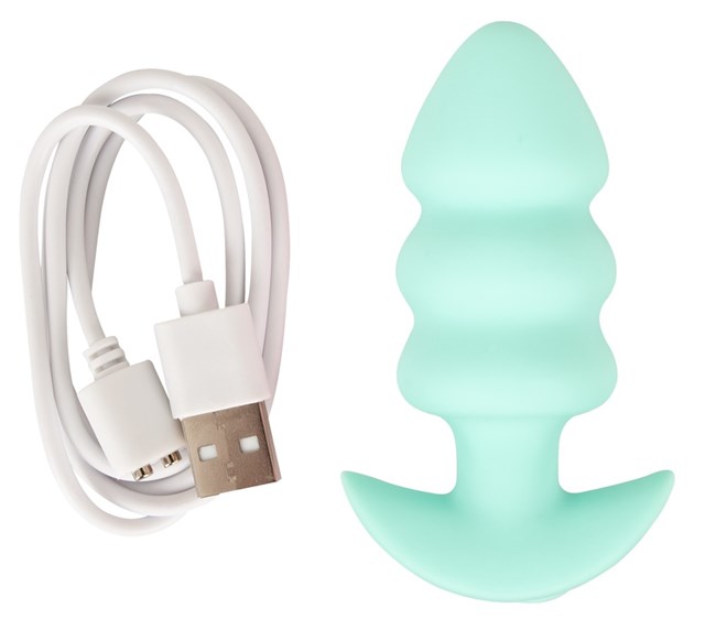 Vibrating Mini Butt Plug Green