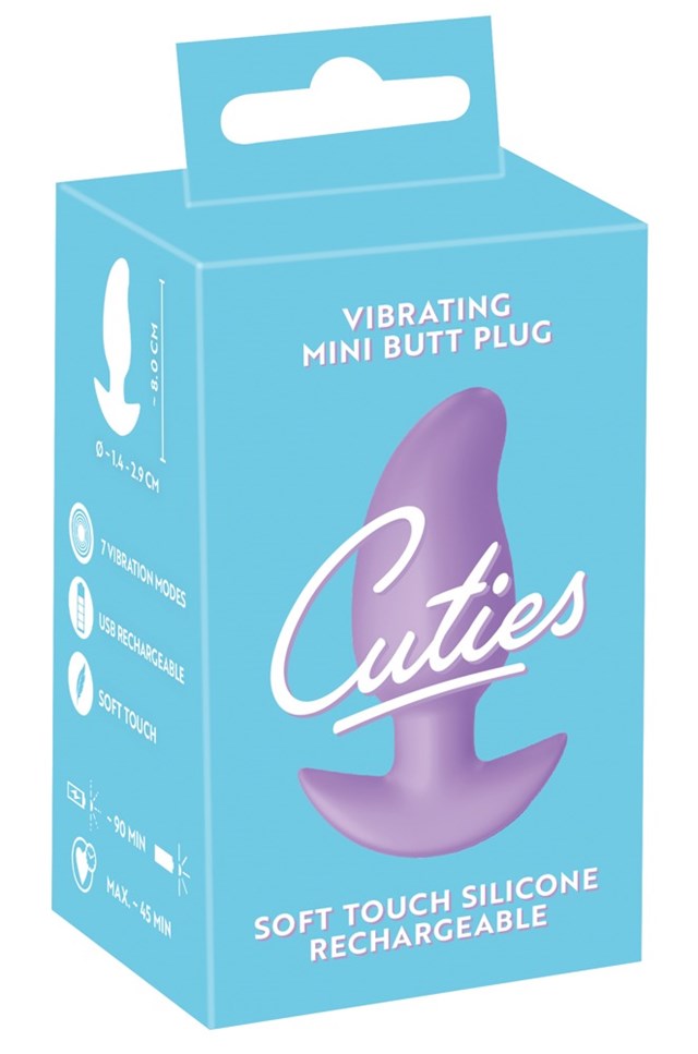 Vibrating Mini Butt Plug Purple