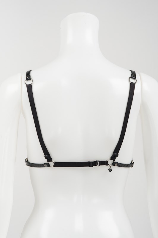 Ebony Python Bra Harness