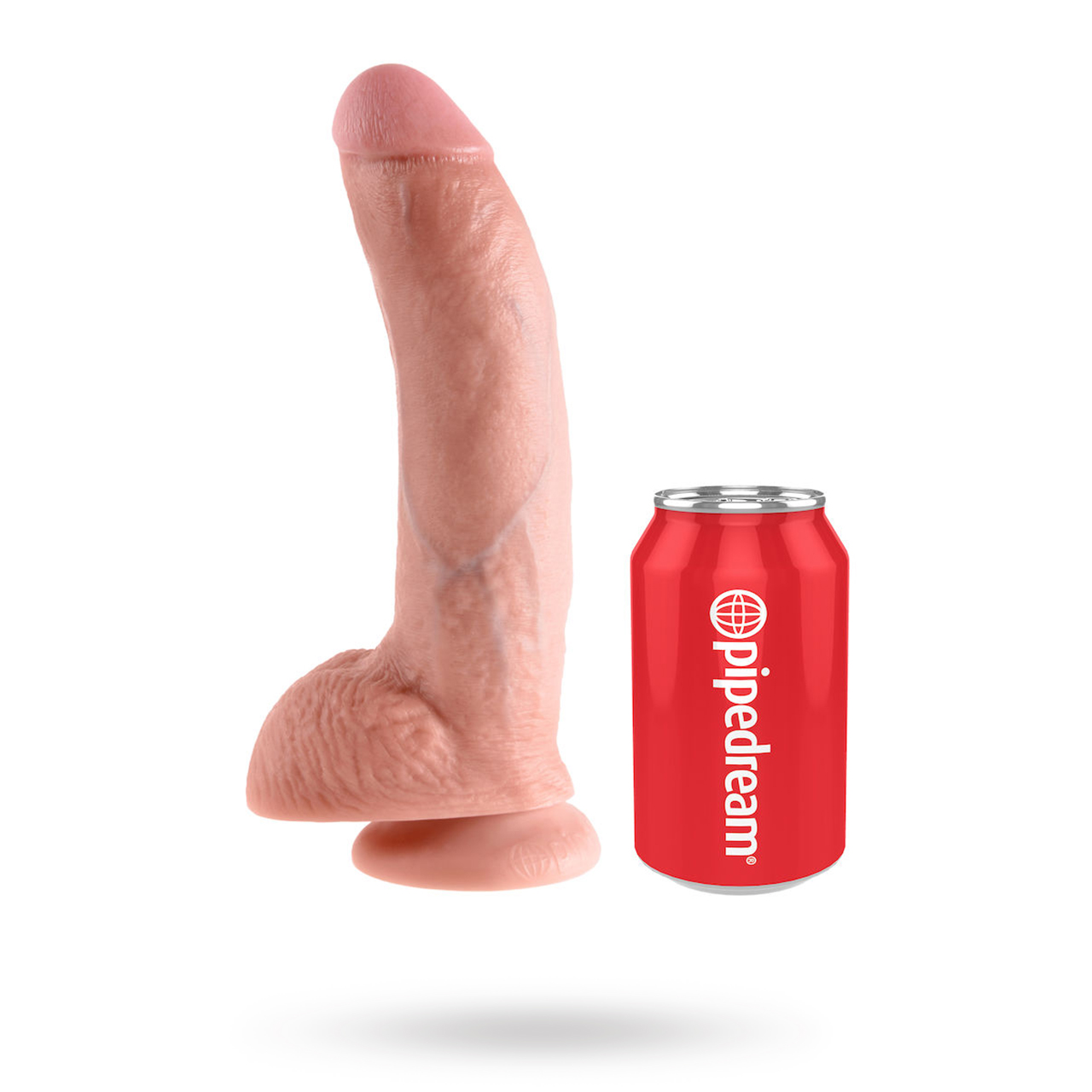 Dildo med Pung 26 cm - Ljus Hudfärg
