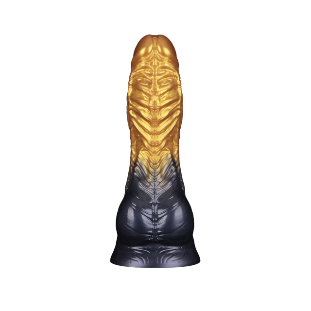 Dual Density Inflatable Dildo Yellow/Blue 21 cm