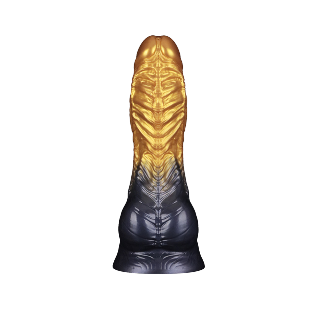 Dual Density Inflatable Dildo Yellow/Blue 21 cm