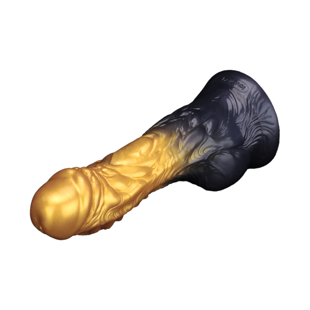 Dual Density Inflatable Dildo Yellow/Blue 21 cm